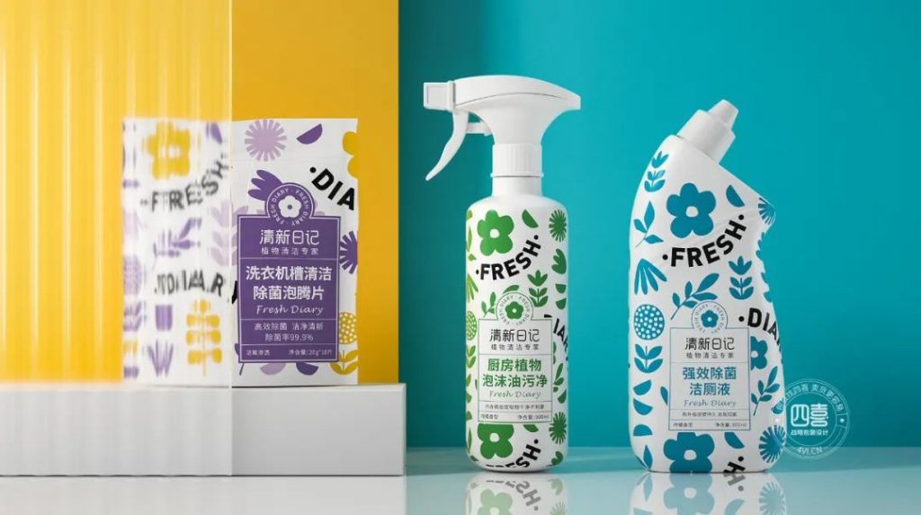 线上线下各不同，“清新日记”包装识别确立电商新品牌